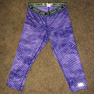 ❤️ Purple Hexagon PowerCore Cropped Leggings